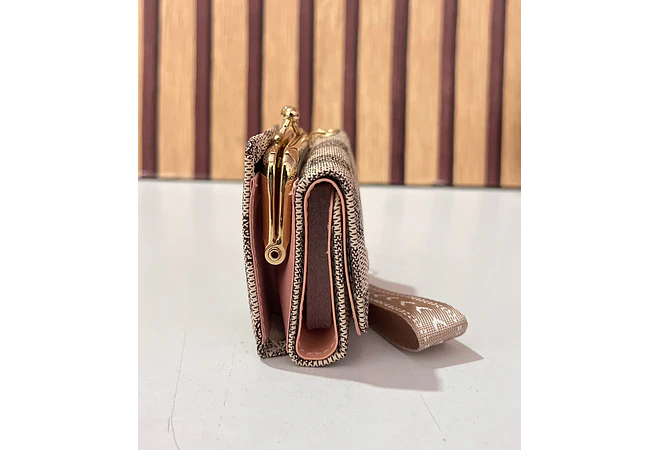 CARTERITA MONEDERO CUADROS OSITO MOD# Y-1015