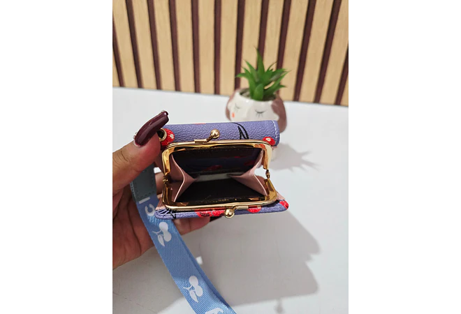 MONEDERO ESTAMPADO CEREZAS MOD# WLW5-86  🍒 👛