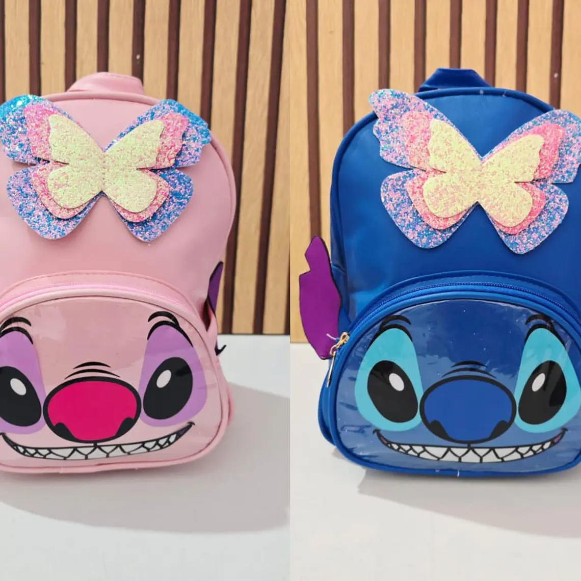 MOCHILA JUVENIL STICH MARIPOSA MOD# 9836 1