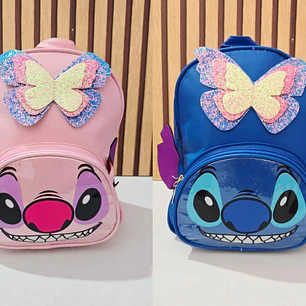 MOCHILA JUVENIL STICH MARIPOSA MOD# 9836