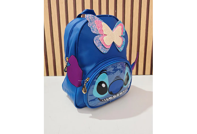 MOCHILA JUVENIL STICH MARIPOSA MOD# 9836