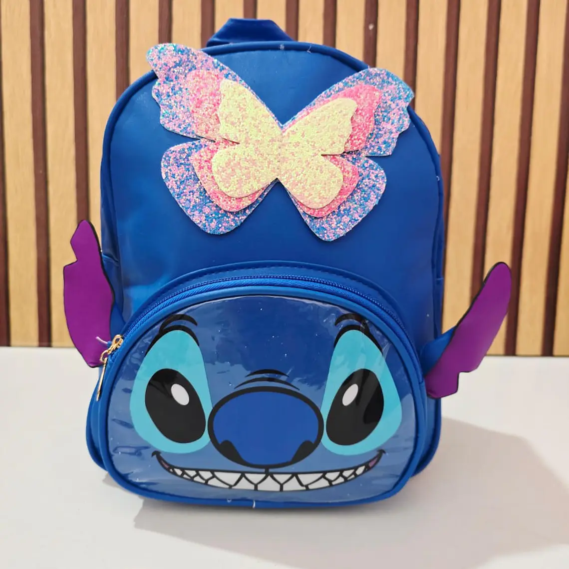 MOCHILA JUVENIL STICH MARIPOSA MOD# 9836 3