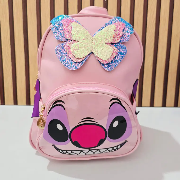 MOCHILA JUVENIL STICH MARIPOSA MOD# 9836 4