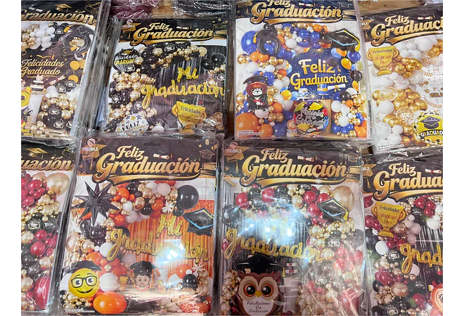 SET DE GLOBOS DECORACIÓN GRADUACIÓN 🧑‍🎓