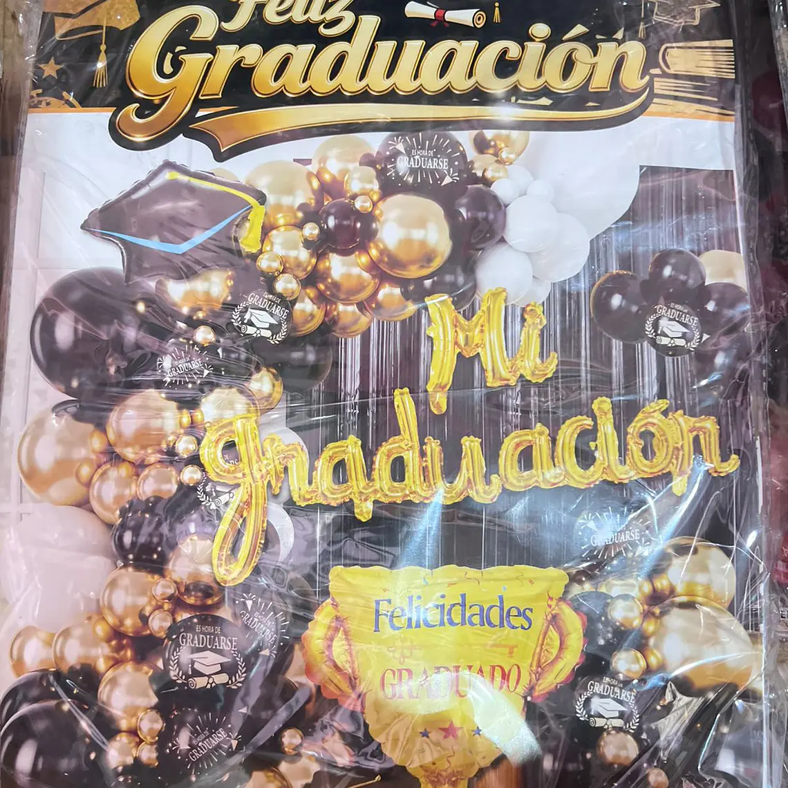 SET DE GLOBOS DECORACIÓN GRADUACIÓN 🧑‍🎓 2