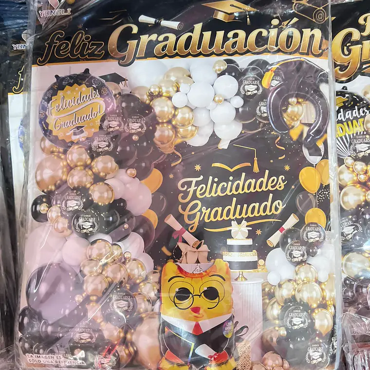 SET DE GLOBOS DECORACIÓN GRADUACIÓN 🧑‍🎓 4