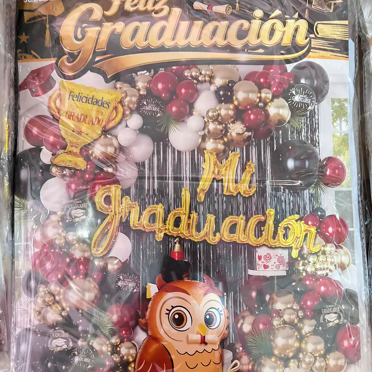 SET DE GLOBOS DECORACIÓN GRADUACIÓN 🧑‍🎓 10