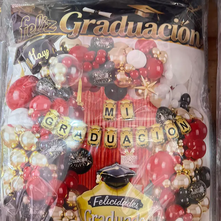 SET DE GLOBOS DECORACIÓN GRADUACIÓN 🧑‍🎓 12