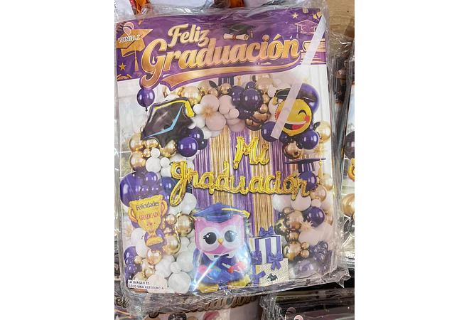 SET DE GLOBOS DECORACIÓN GRADUACIÓN 🧑‍🎓