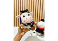 PELUCHE VAQUITA CON BIRRETE 🎓  MOD# Y446 🐮