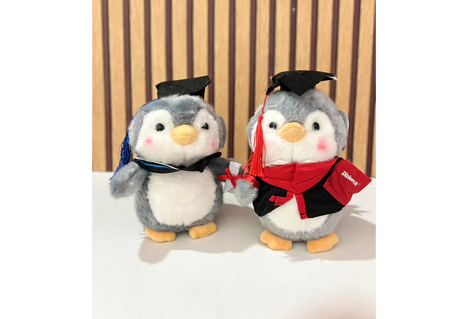 🐧 PELUCHE PINGÜINO CON BIRRETE 🎓  MOD# Q160