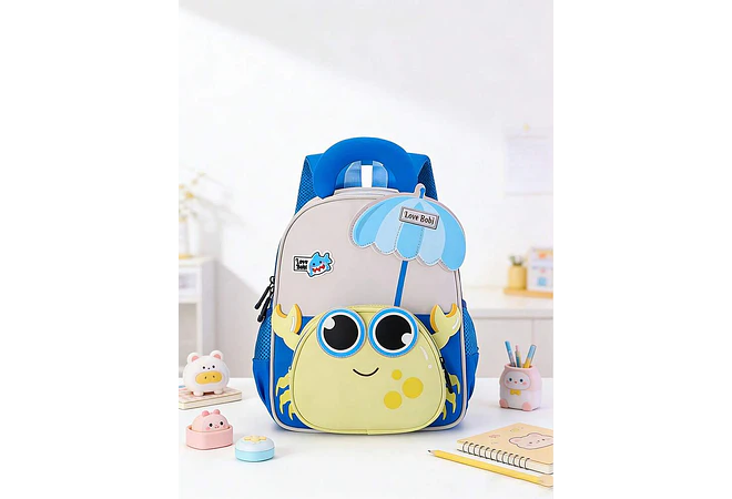 MOCHILA INFANTIL DISEÑO CANGREJO MOD# TX-99209 🥰🦀