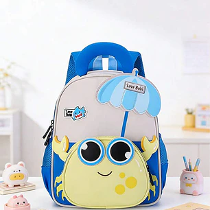 MOCHILA INFANTIL DISEÑO CANGREJO MOD# TX-99209 🥰🦀