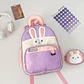 MOCHILA INFANTIL CON MONEDERO OSITO PANDA Y CONEJITO MOD# TX-99218 🐼🎋🐇 - Miniatura 9