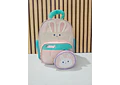 MOCHILA INFANTIL CON MONEDERO OSITO PANDA Y CONEJITO MOD# TX-99218 🐼🎋🐇