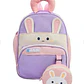 MOCHILA INFANTIL CON MONEDERO OSITO PANDA Y CONEJITO MOD# TX-99218 🐼🎋🐇 - Miniatura 3
