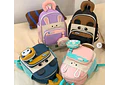 MOCHILA INFANTIL CON MONEDERO OSITO PANDA Y CONEJITO MOD# TX-99218 🐼🎋🐇