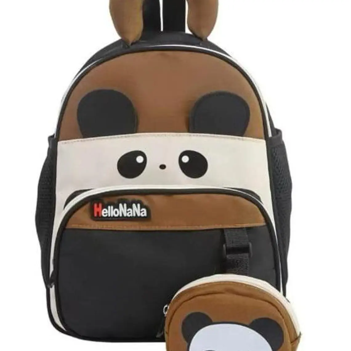 MOCHILA INFANTIL CON MONEDERO OSITO PANDA Y CONEJITO MOD# TX-99218 🐼🎋🐇 2
