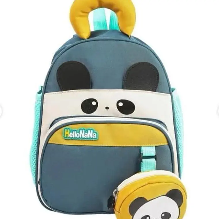 MOCHILA INFANTIL CON MONEDERO OSITO PANDA Y CONEJITO MOD# TX-99218 🐼🎋🐇 6