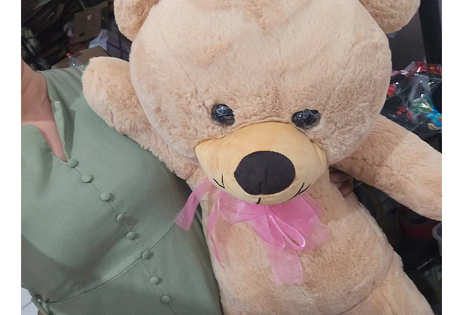 OSO DE PELUCHE GRANDE CON MOÑO 💝 🐻