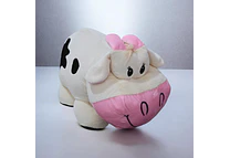 VACA GRANDE DE PELUCHE CON MOÑO 💝 🐄