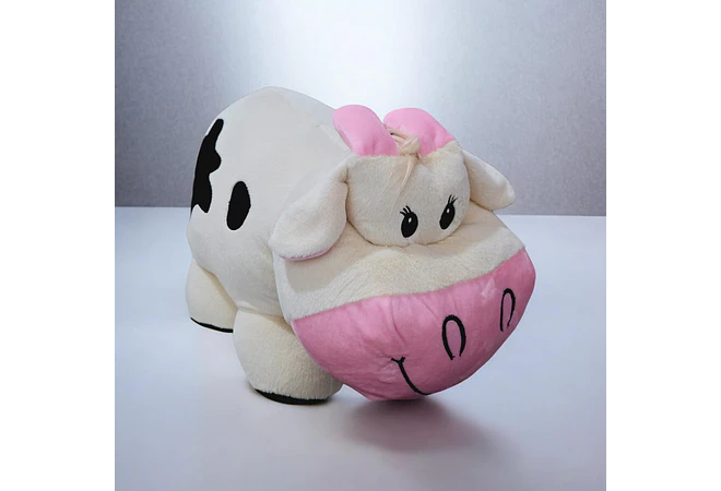 VACA GRANDE DE PELUCHE CON MOÑO 💝 🐄
