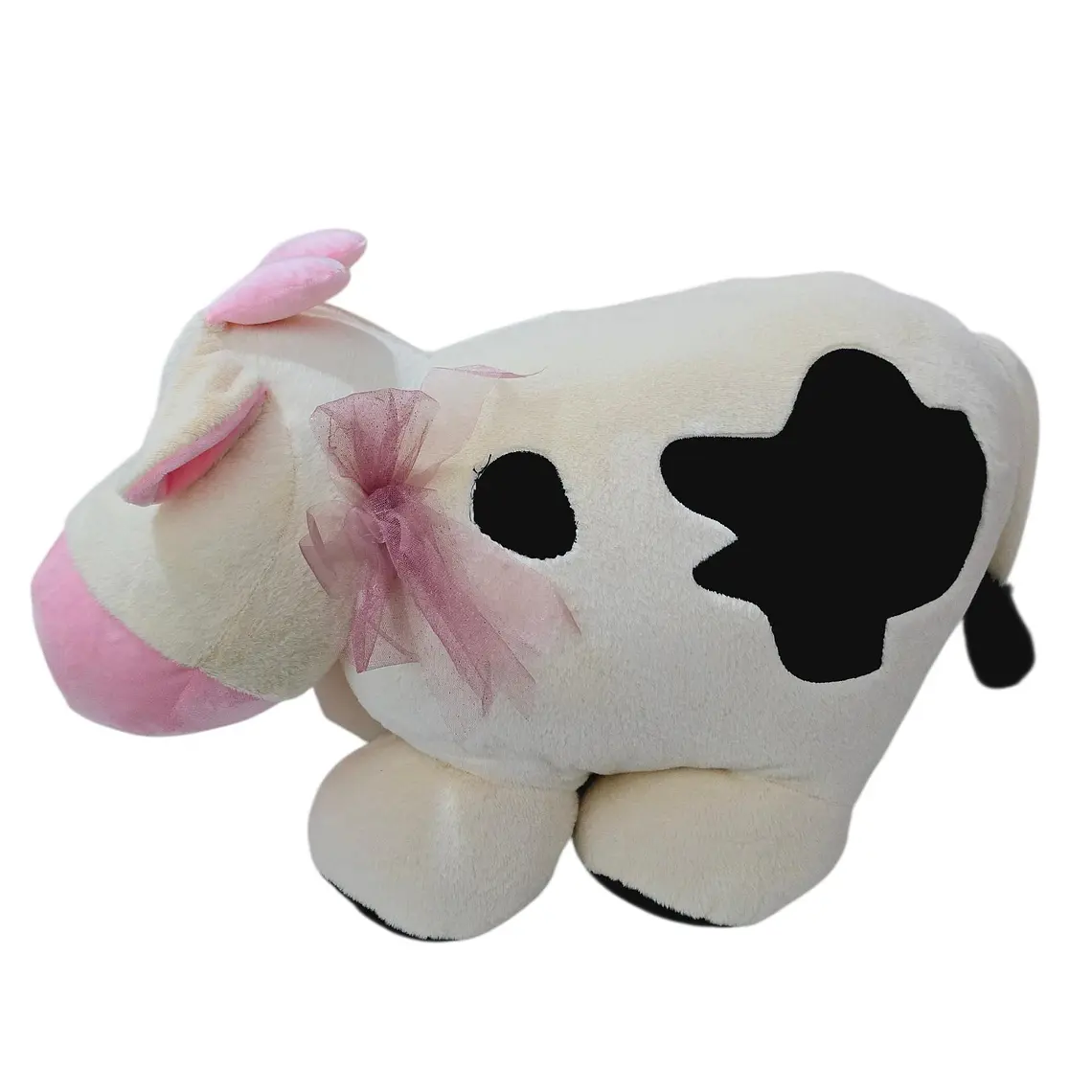 VACA GRANDE DE PELUCHE CON MOÑO 💝 🐄 3