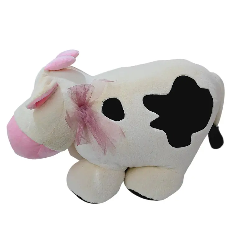 VACA GRANDE DE PELUCHE CON MOÑO 💝 🐄 3