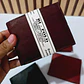 CARTERA BI-FOLD DE PIEL GENUINA/COLORES LISOS (VIENE EN BOLSITA) - Miniatura 2