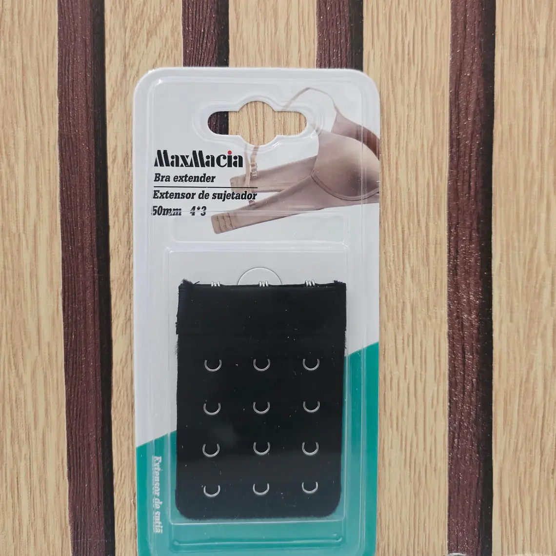 EXTENSOR GRANDE COLOR NEGRO PARA SUJETADOR (BRASIER) MOD# M21154 2