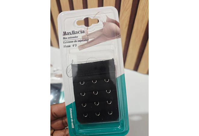 EXTENSOR GRANDE COLOR NEGRO PARA SUJETADOR (BRASIER) MOD# M21154