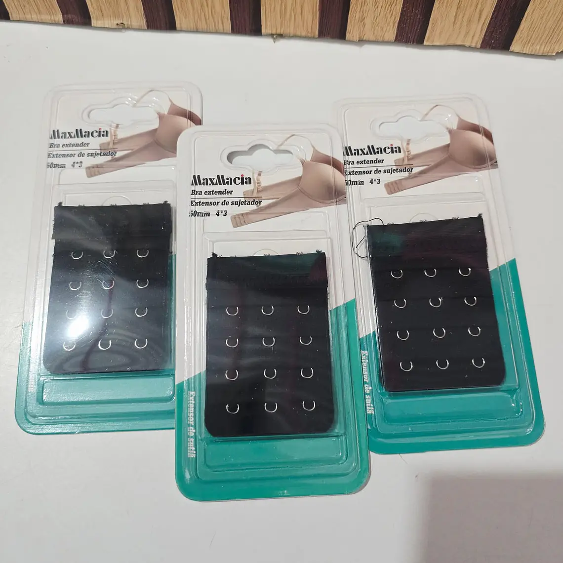 EXTENSOR GRANDE COLOR NEGRO PARA SUJETADOR (BRASIER) MOD# M21154 4