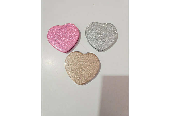 ESPEJITO BRILLANTE EN FORMA DE CORAZÓN MOD# W-JF-76 💖