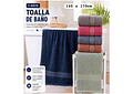 TOALLA PARA BAÑO DE COLORES MOD# T-30576