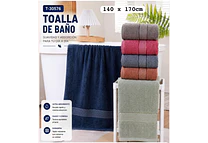 TOALLA PARA BAÑO DE COLORES MOD# T-30576
