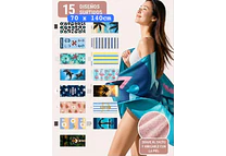 TOALLA PARA PLAYA VARIOS DISEÑOS MOD# T-30750🏝️🍹