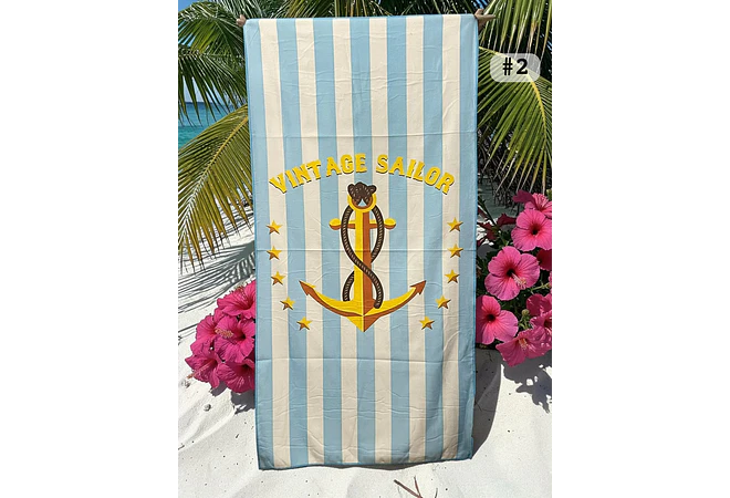 TOALLA PARA PLAYA VARIOS DISEÑOS MOD# T-30750🏝️🍹