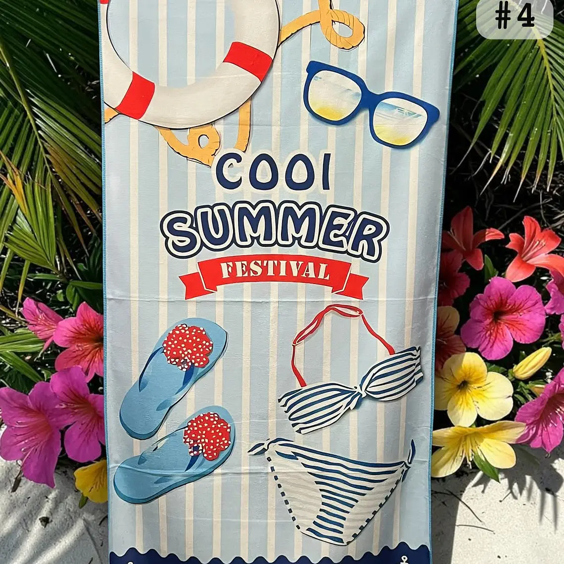 TOALLA PARA PLAYA VARIOS DISEÑOS MOD# T-30750🏝️🍹 5