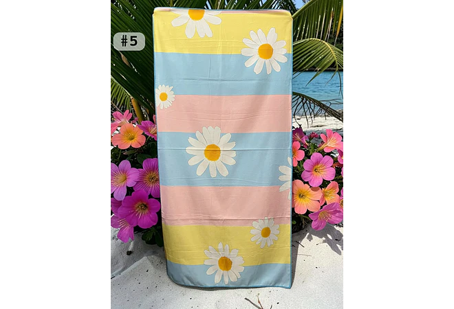 TOALLA PARA PLAYA VARIOS DISEÑOS MOD# T-30750🏝️🍹