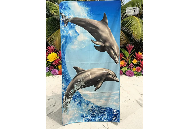 TOALLA PARA PLAYA VARIOS DISEÑOS MOD# T-30750🏝️🍹