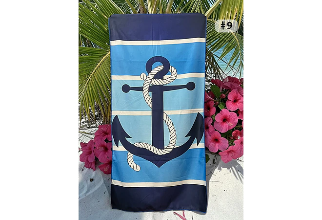 TOALLA PARA PLAYA VARIOS DISEÑOS MOD# T-30750🏝️🍹