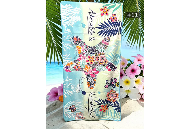 TOALLA PARA PLAYA VARIOS DISEÑOS MOD# T-30750🏝️🍹