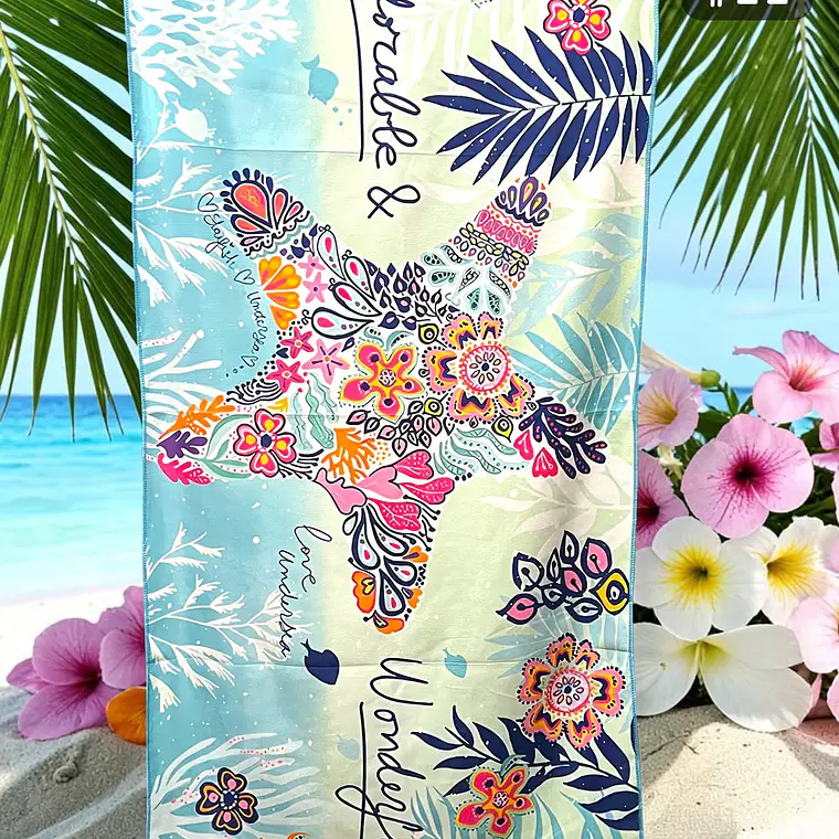 TOALLA PARA PLAYA VARIOS DISEÑOS MOD# T-30750🏝️🍹 12