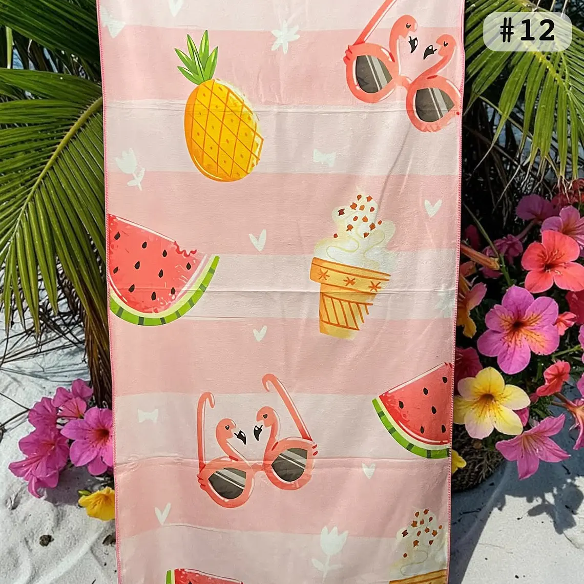TOALLA PARA PLAYA VARIOS DISEÑOS MOD# T-30750🏝️🍹 13