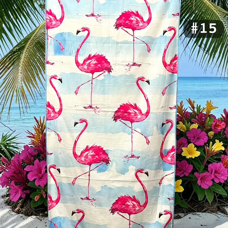 TOALLA PARA PLAYA VARIOS DISEÑOS MOD# T-30750🏝️🍹 16