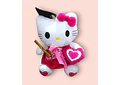 PELUCHE HELLO KITTY CORAZÓN GRADUACIÓN GRANDE MOD# 01 🎓