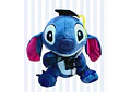 PELUCHE STICH SENTADO CON MOÑO Y GORRO GRADUACIÓN MOD# 03 🎓