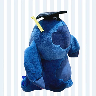PELUCHE STICH SENTADO CON MOÑO Y GORRO GRADUACIÓN MOD# 03 🎓