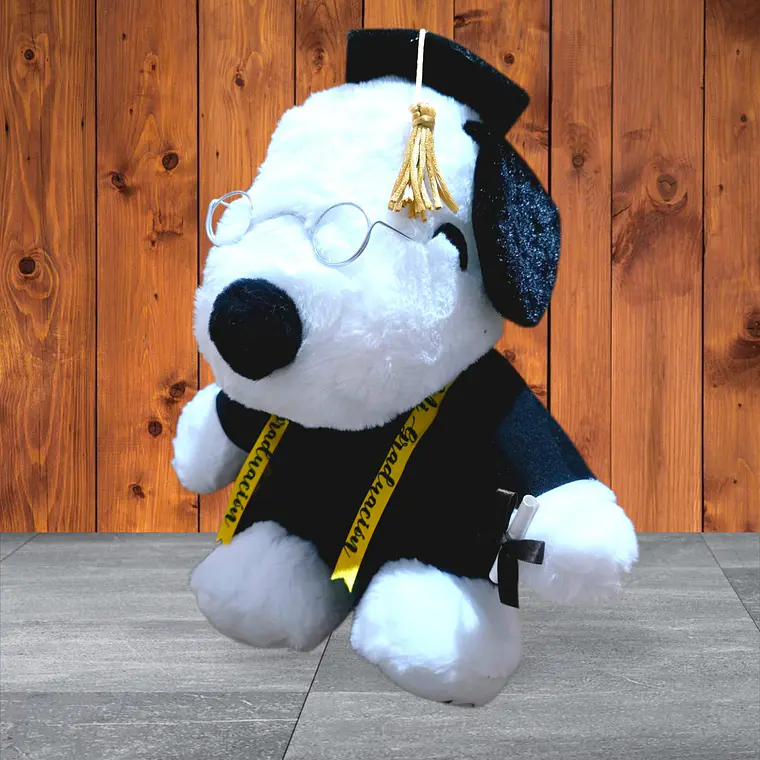 PELUCHE SNOOPY CON LENTES Y TOGA GRADUACIÓN 🎓  MOD#06 3
