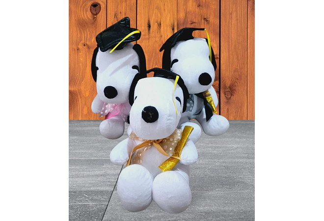 PELUCHE SNOOPY MOÑO GRADUACIÓN  MOD# 07